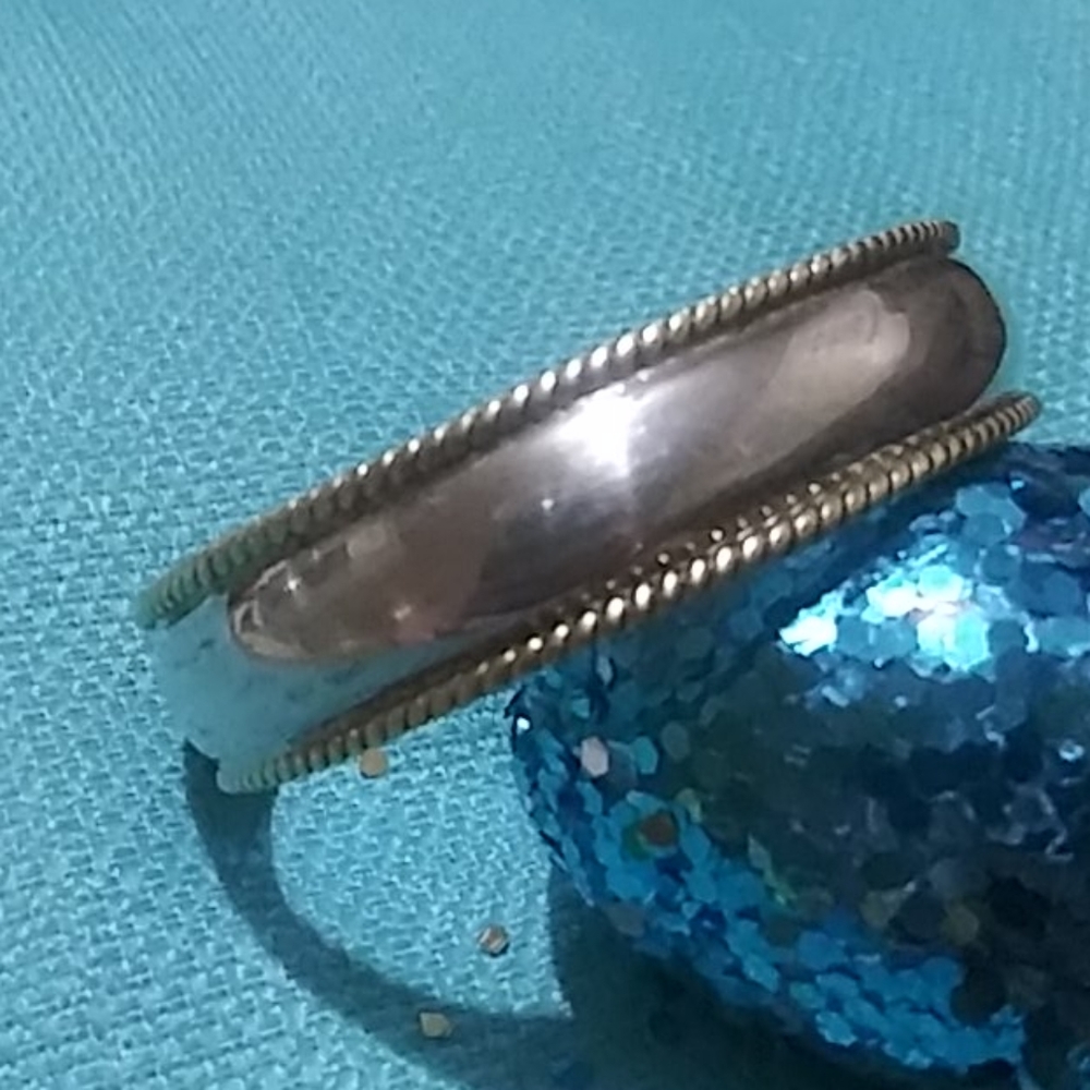 Vintage sterling silver with bronze trim